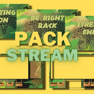 Pack Stream Overlay Tropical Twitch