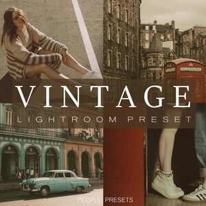 6 VINTAGE Presets for Mobile & Desktop, Vintage Lightroom Presets, Cinematic Presets, Retro Lightroom Presets, Faded Film Preset