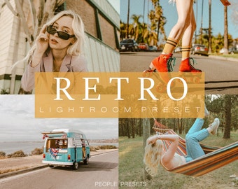 6 RETRO Preset for Mobile & Desktop Lightroom, VINTAGE Preset, Cinematic Preset, Film Preset, GRAIN | Photo Filter | Instagram Filter