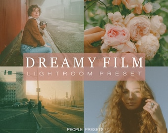 10 Dreamy Film Preset for Mobile & Desktop Lightroom | Film Preset | Retro Filter | Grain Preset | Vintage | Photo Filter | Instagram Filter