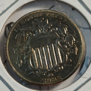 1883 Shield Nickel Near Proof Reproduction Copy Restrike