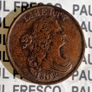 1802  Half Cent Restrike Reproduction Token