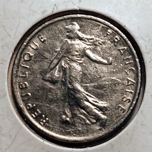 1972 Half Franc France - Nickel Sized