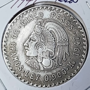 1947 CINCO PESOS Tribute Restrike Token