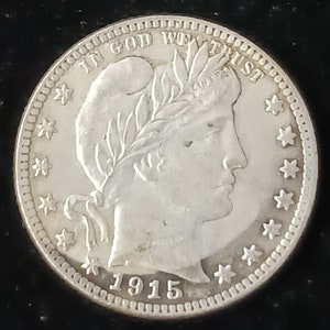 1915 S BARBER QUARTER Restrike Reproduction Tribute