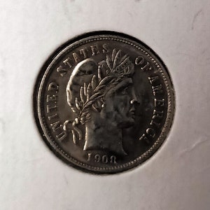 1908 S Restrike Reproduction  Facsimile US Dime