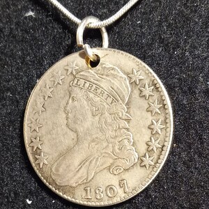 Bust Half Dollar Token Necklace - Anyone Can Wear This Piece