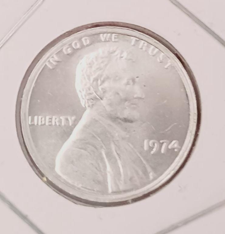 訳アリ　ジャンク　Continental 7412UBOR 1974 Pure ALUMINUM CENT Reproduction Restrike Copy - Not A US