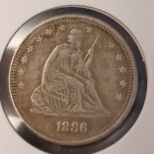 1886 P Liberty Seated Quarter Tribute Token Restrike