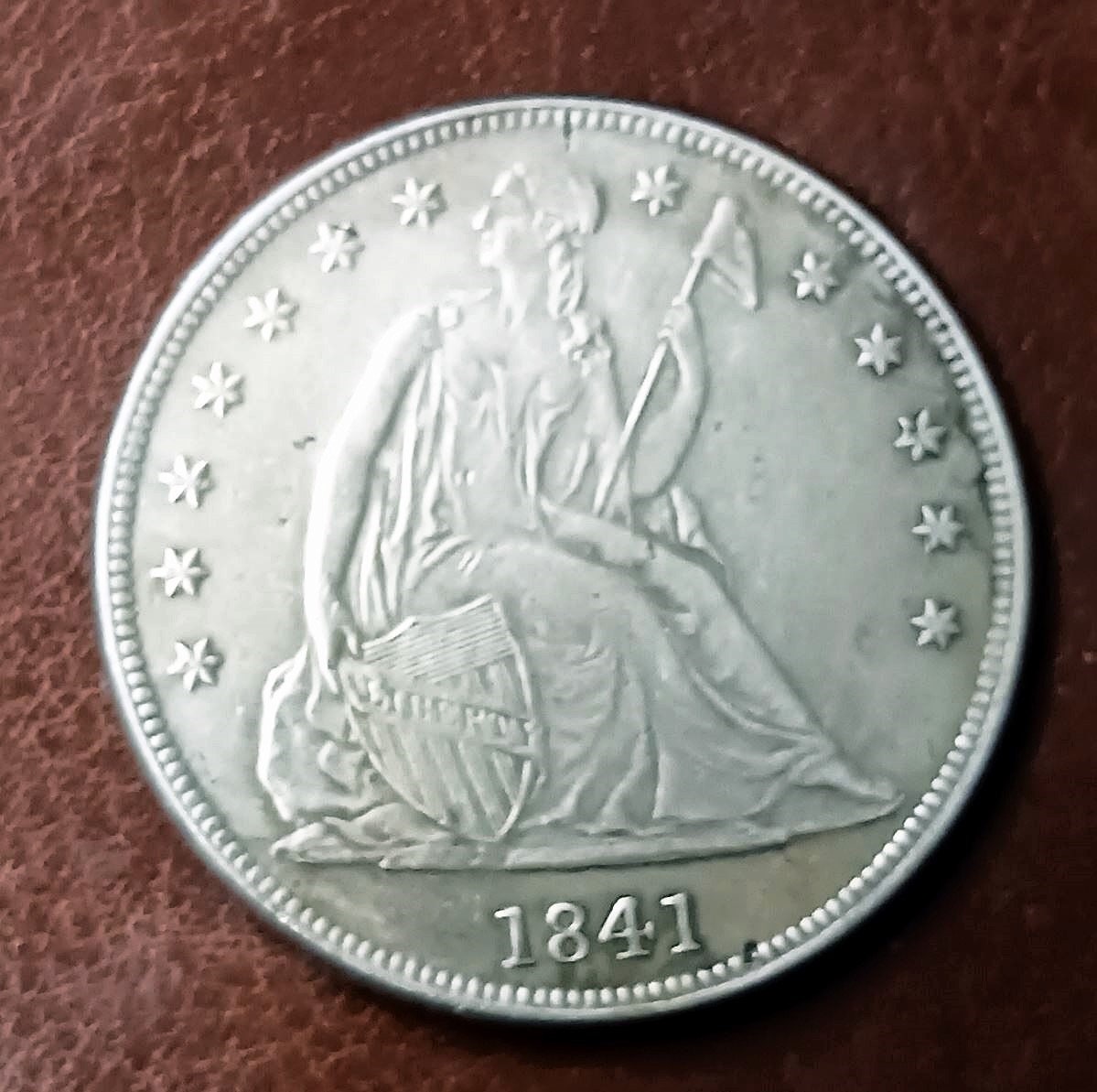 1841 S Liberty Seated Dime NEW LISTING Tough Coin - Going Fast - Tribute Restrike