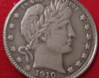 1910 D BARBER Quarter Token Tribute  RESTRIKE