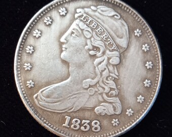 1838 P Bust Half Dollar Tribute Restrike Token