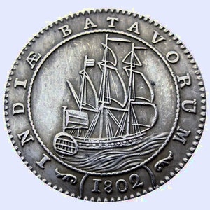 1802 Netherlands East Indies 1 Gulden RESTRIKE REPRODUCTION