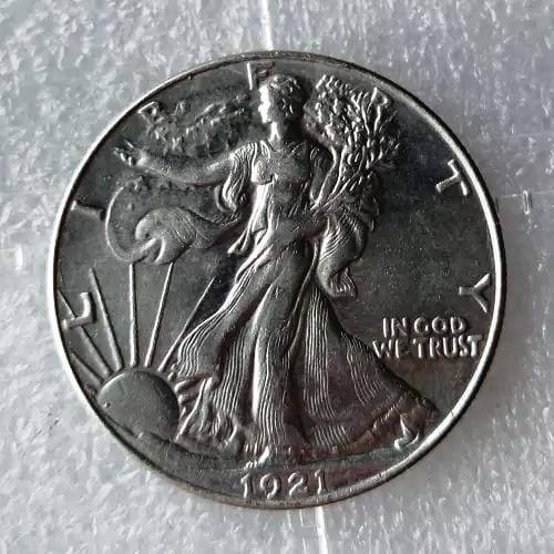 1921 P Liberty Walking Half Dollar Restrike Tribute Token