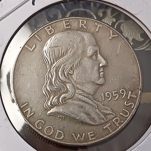 1959 S FRANKLIN HALF Dollar Tribute Reproduction Restrike