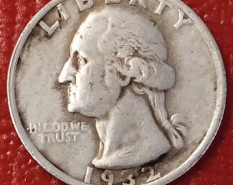 1932 D Washington Quarter  Restrike Reproduction Tribute