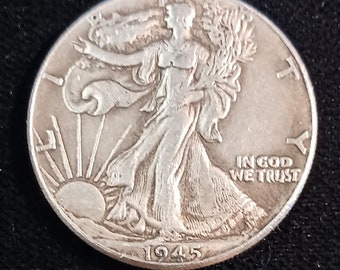 1945 P  Liberty Walking Half Dollar Restrike Tribute Token