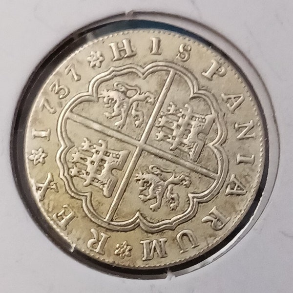 1737 Spanish 1 REALES Reproduction Restrike Token