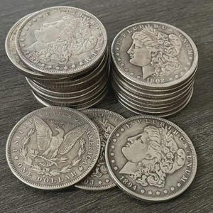 6 DIFFERENT MORGAN SILVER Dollars - One Price!!!!! Reproductions Copies Restrikes