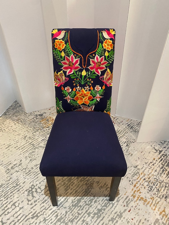 Boho-eclectic accent chair