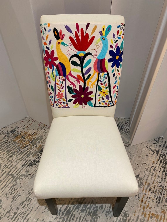 Boho-eclectic accent chair