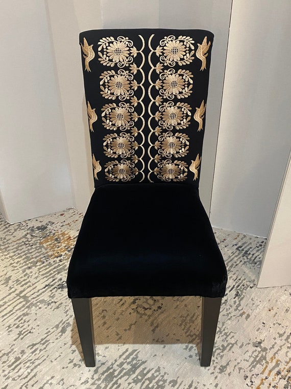 Boho-eclectic accent chair