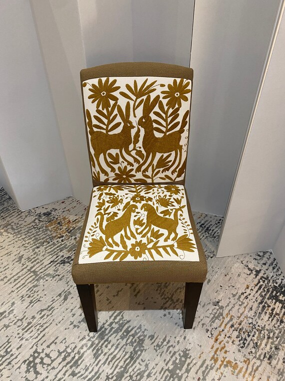 Boho-eclectic accent chair