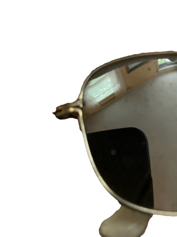 Aviator Style MIrrored Square Bottom Sunglasses v… - image 2