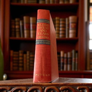 Blood Sweat and Tears by Winston Churchill 1941 Hardcover Book 1st Edition WWII