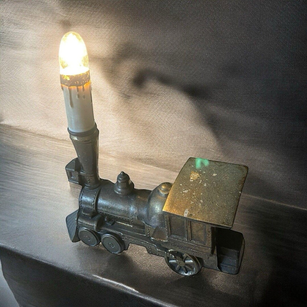 VTG Cast Metal Steam Engine Lamp VTG Railroad Locomotive - Etsy
