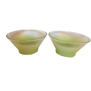 Blendo salad bowl set of 2 in pale green MCM vintage