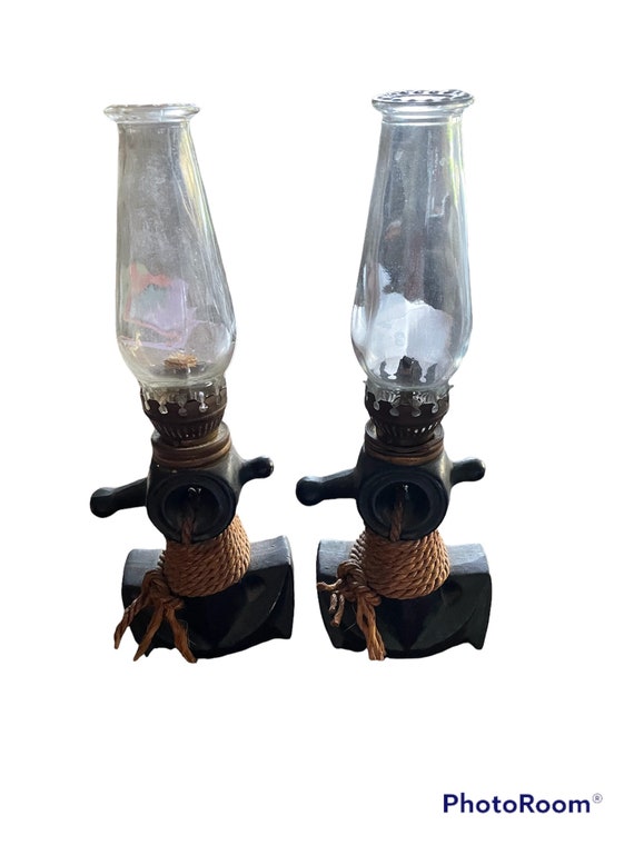 Dabs Miniature Oil Lamps Nautical Theme Pair of 2. Etsy