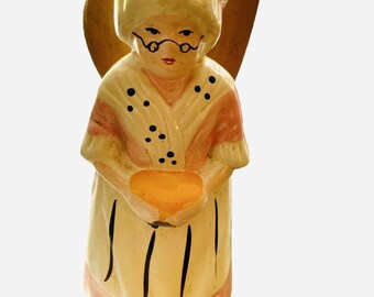 VTG Utensil Holder Kitchen Grandma Granny Pottery