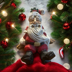 David Frykman Collection CHRISTMAS 1995 Santa Claus Sitting Santa Vintage