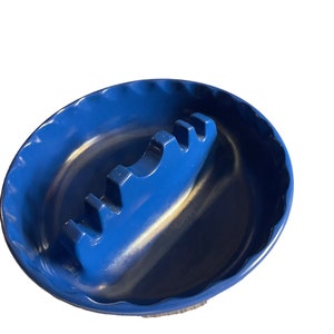 Ges-line 331 Blue Ashtray 5”wide Mid Century Made in USA Melamine