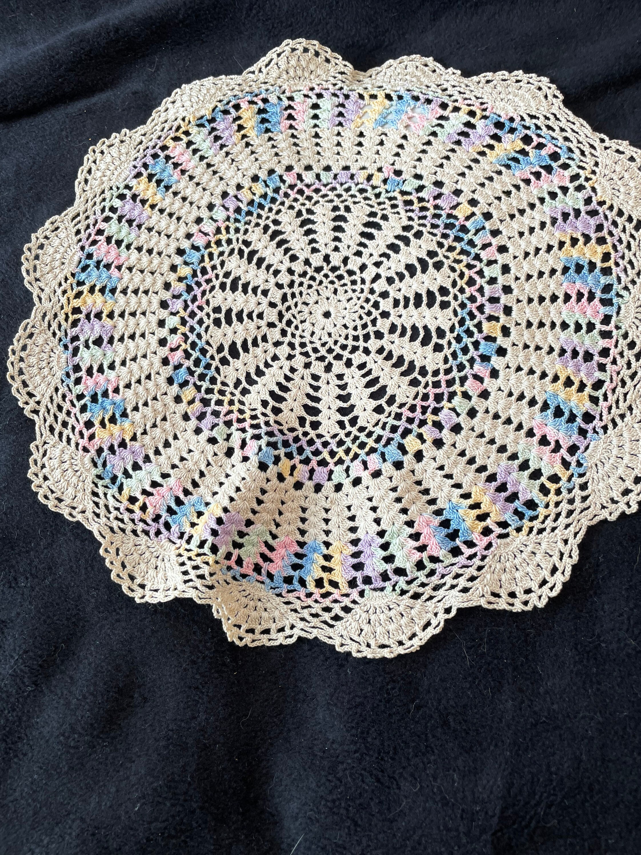 ドイリー3枚セット。手作り。かぎ針編みのヴィンテージ品。 - Etsy 日本