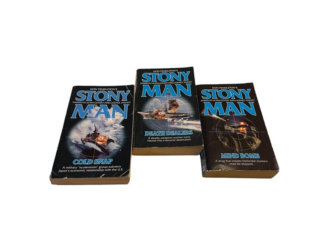 Stony Man Book Lot of 3 Don Pendleton Paperback Espionage Thriller - Etsy