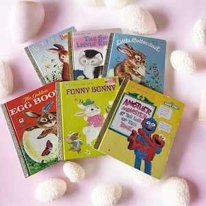Little Golden Book Lotto di 6 libri vintage anni '70-'90