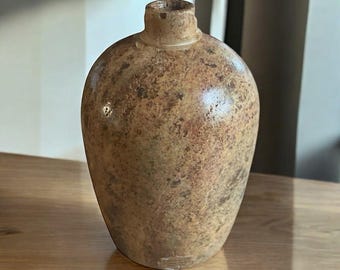 Vase en marbre véritable Frenchtex fabriqué à la main au Mexique VTG