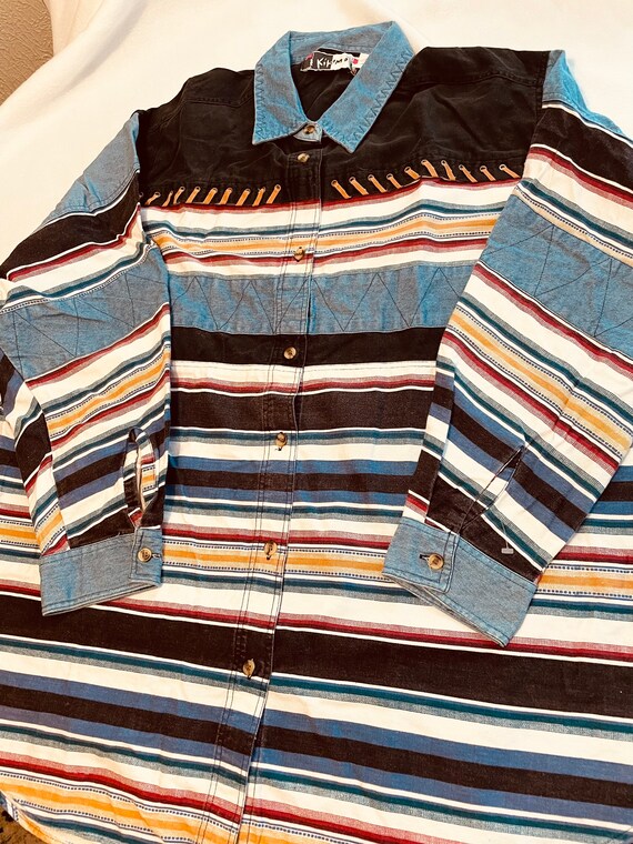 Vintage Kikomo Southwestern Style Shirt Size 20W - Etsy