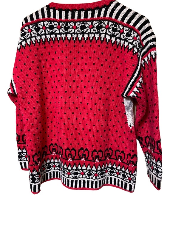 VTG Raphels Hand Knit Cotton Ramie Sweater Winter… - image 2