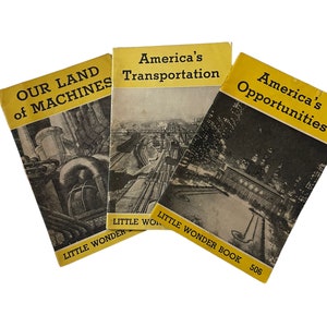 Little Wonder Book Set: libri per bambini d&#39;epoca del 1946