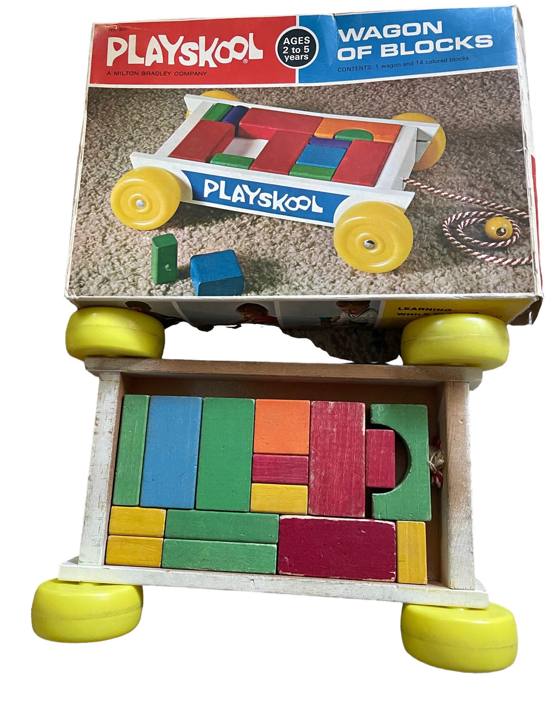 Playskoo Lwagon of Blocks 1970 Version - Etsy Hong Kong