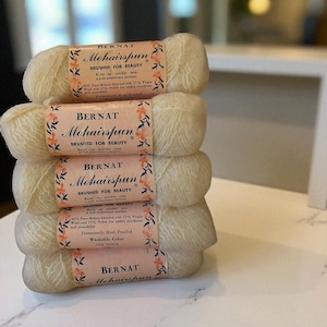 Bernat Mohairspun 1 Ounce Skeins Of Vintage New Old Stock Lot Of 13