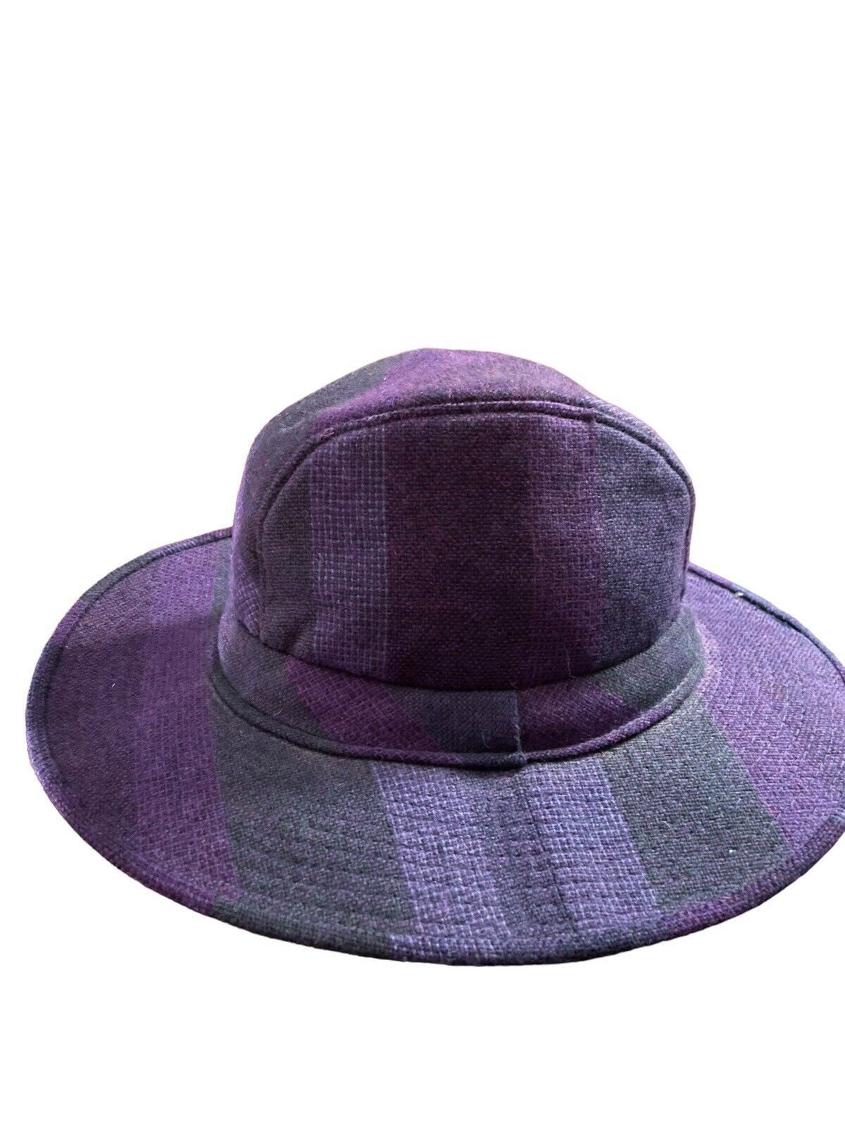 Avoca Collection Hat Irish Tweed Purple Blue Bucket Fedora Size S Avoca Collection Hat Irish Tweed Purple Blue Bucket Fedora  main image 3