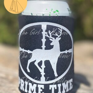 Hunting Season Theme Can Coolers Deer Squirrel Buck Rifle Shotgun