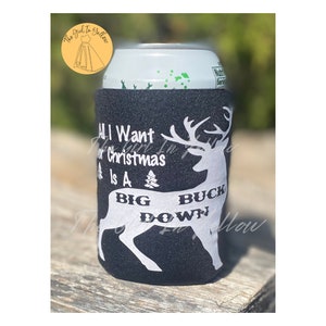 Hunting Season Theme Can Coolers Deer Squirrel Buck Rifle Shotgun