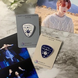 AGUST D Amygdala Inspired Acrylic Pins | kpop suga agust d min yoongi | acrylic pins memorabilia