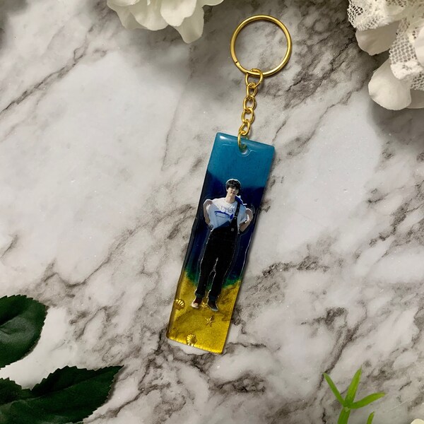 Super Tuna Inspired Jin Keychain | BTS Jin Kim Seokjin | Ocean Core Beach Core