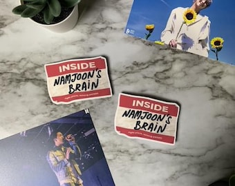 Namjoon's Brain Vinyl Sticker: RM Inspired Kpop Decal